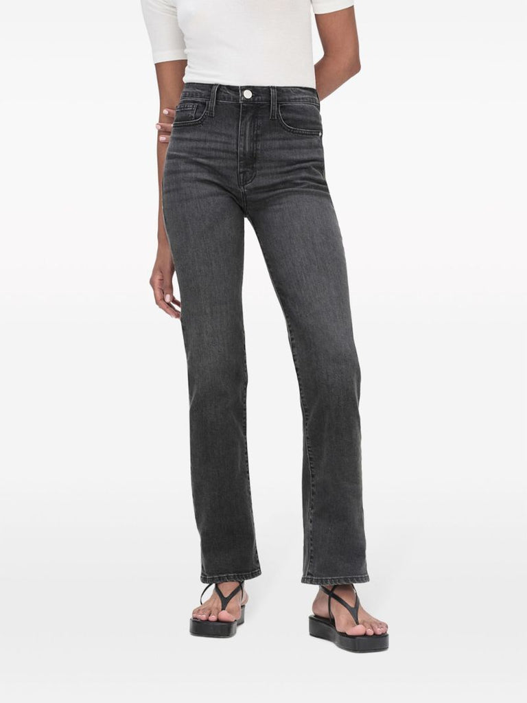 Black Le Jane Ankle Straight-leg Jeans
