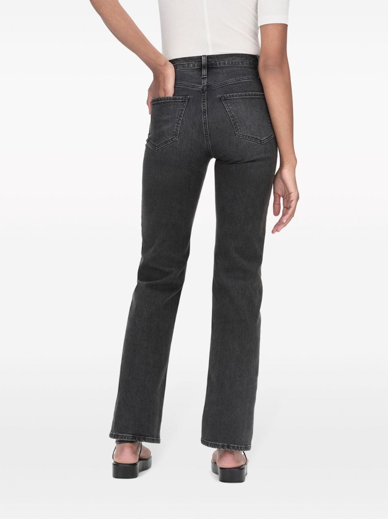 Black Le Jane Ankle Straight-leg Jeans