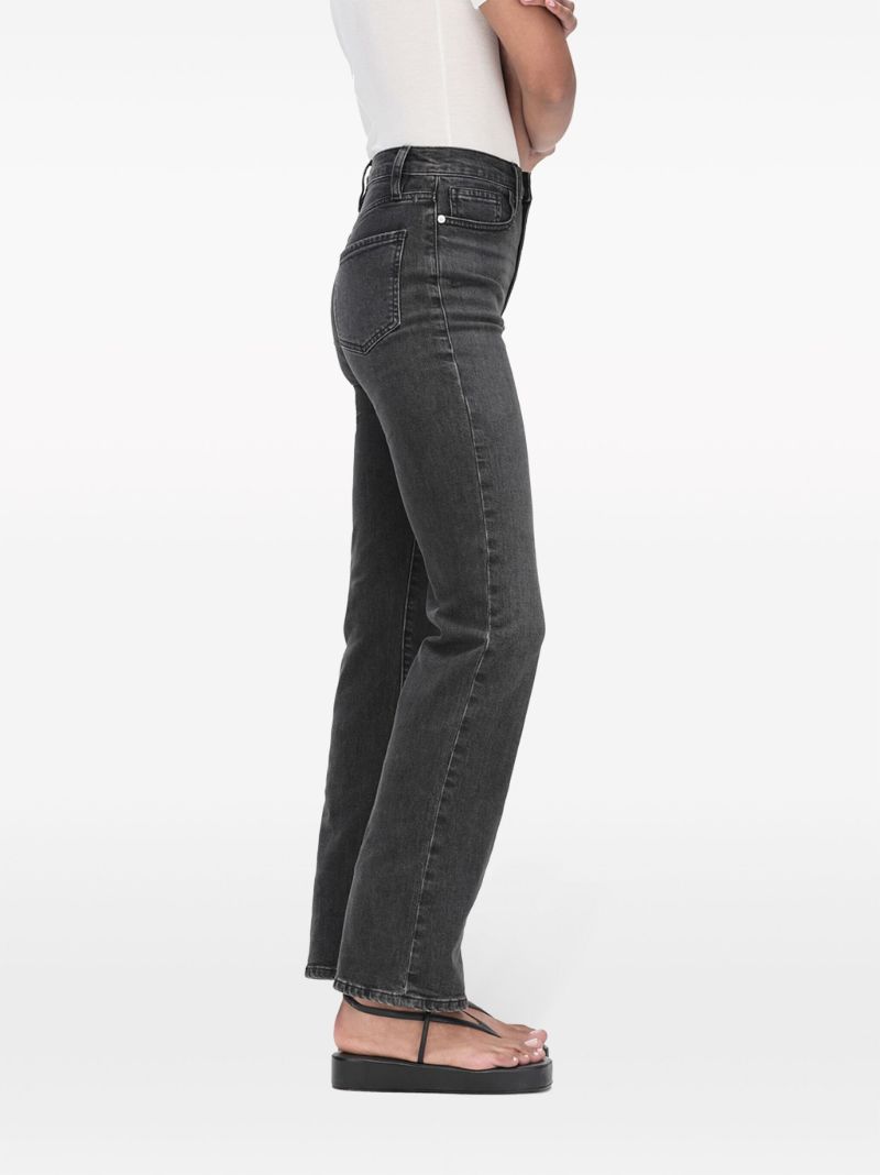 Black Le Jane Ankle Straight-leg Jeans