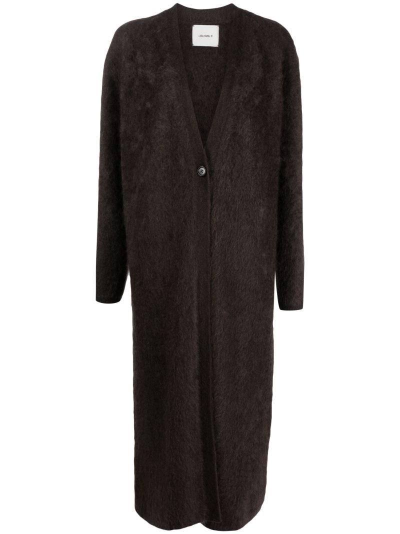 Brown the Agda Cashmere Cardigan