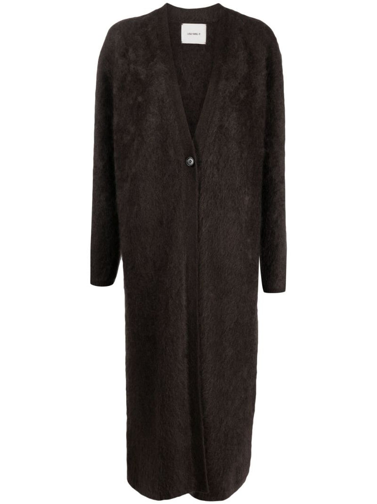 Brown the Agda Cashmere Cardigan