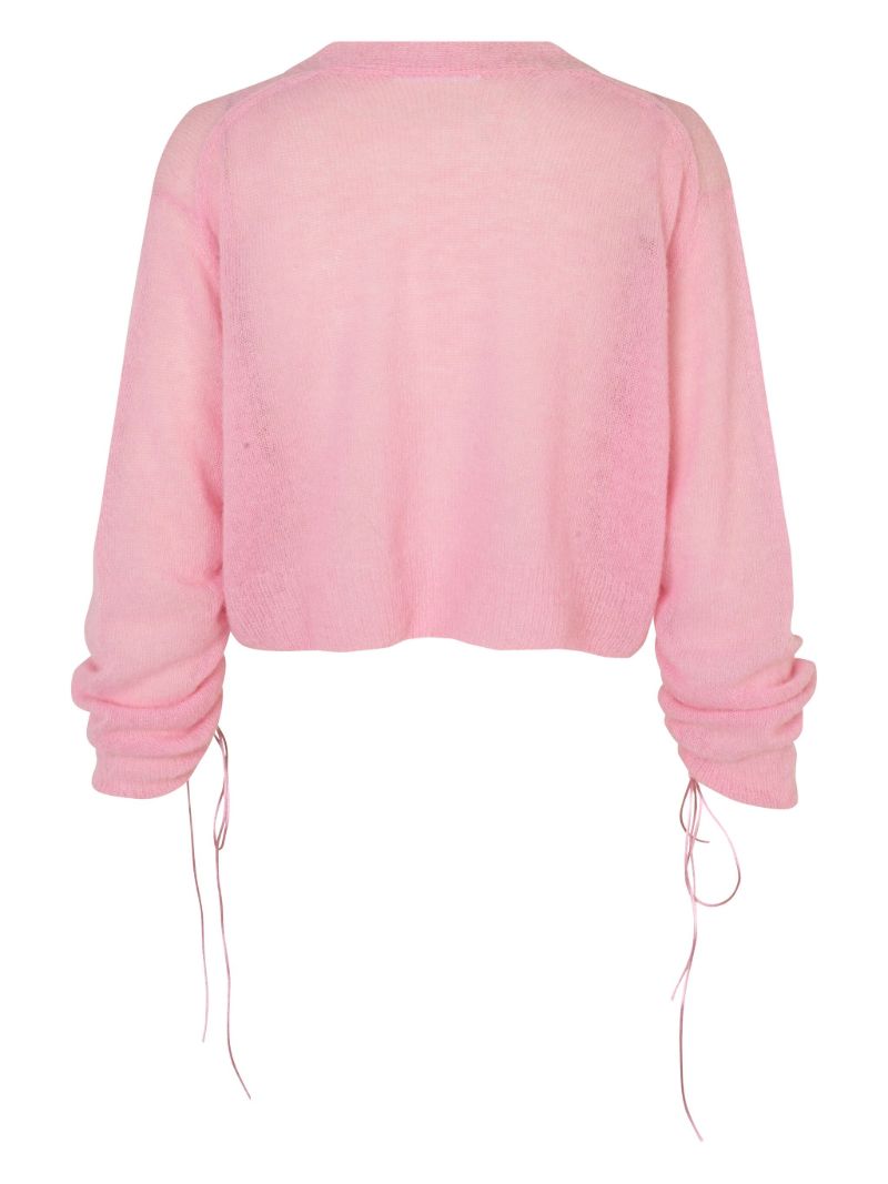 Pink Vicky Drawstring Cardigan