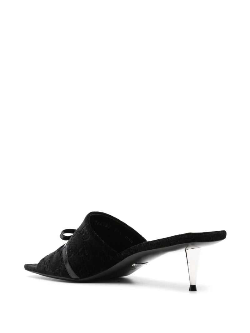 Black 50 Gg Velvet Mules