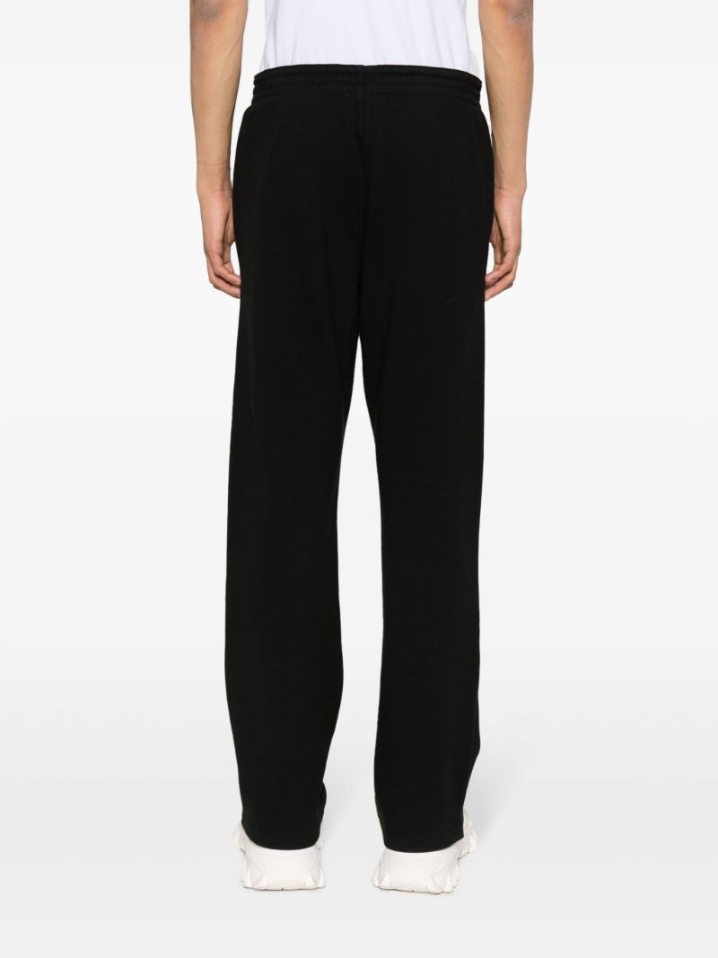 Black Logo-print Cotton Track Pants