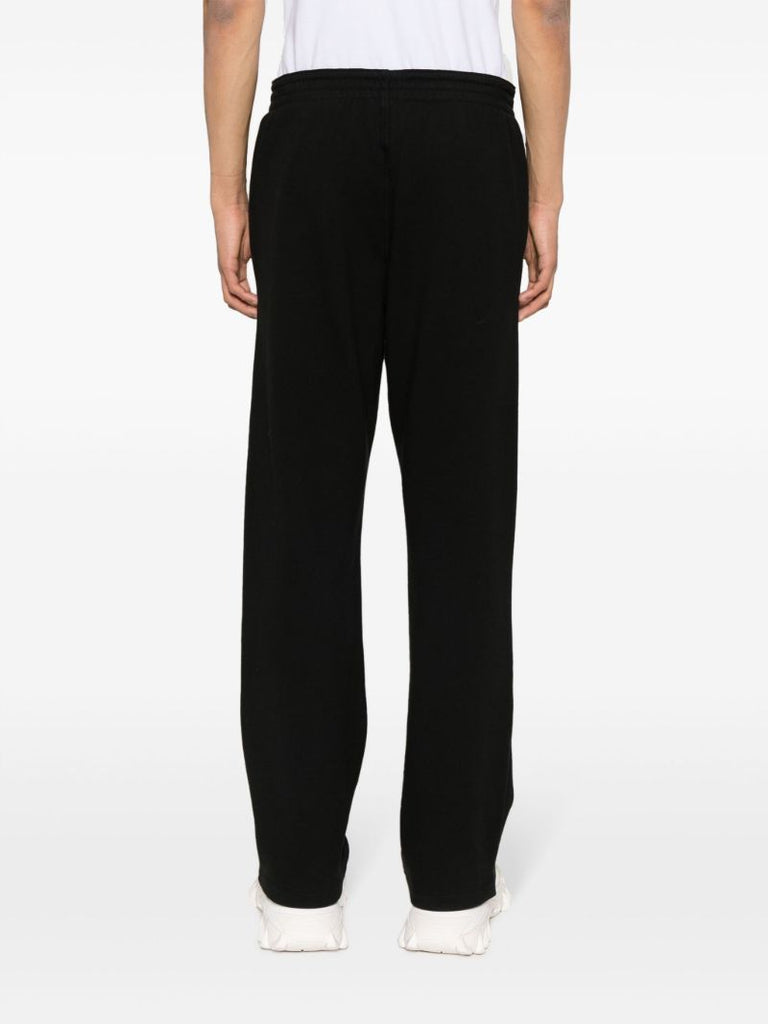 Black Logo-print Cotton Track Pants