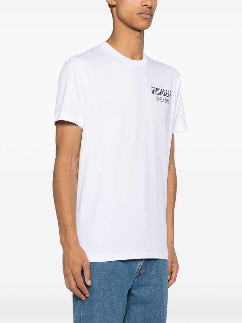 White Ceresio-9 Cotton T-shirt