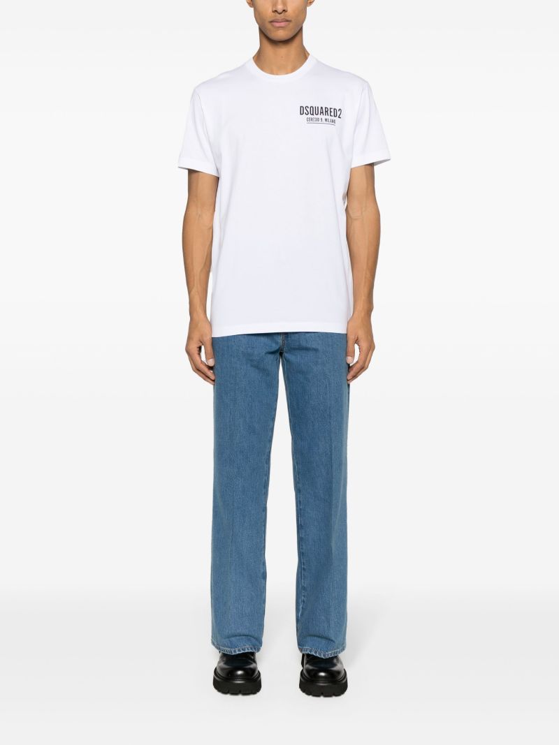White Ceresio-9 Cotton T-shirt