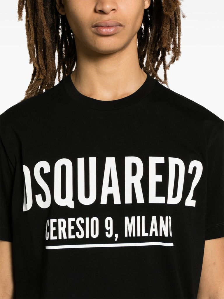 Black Ceresio 9 Logo-print T-shirt