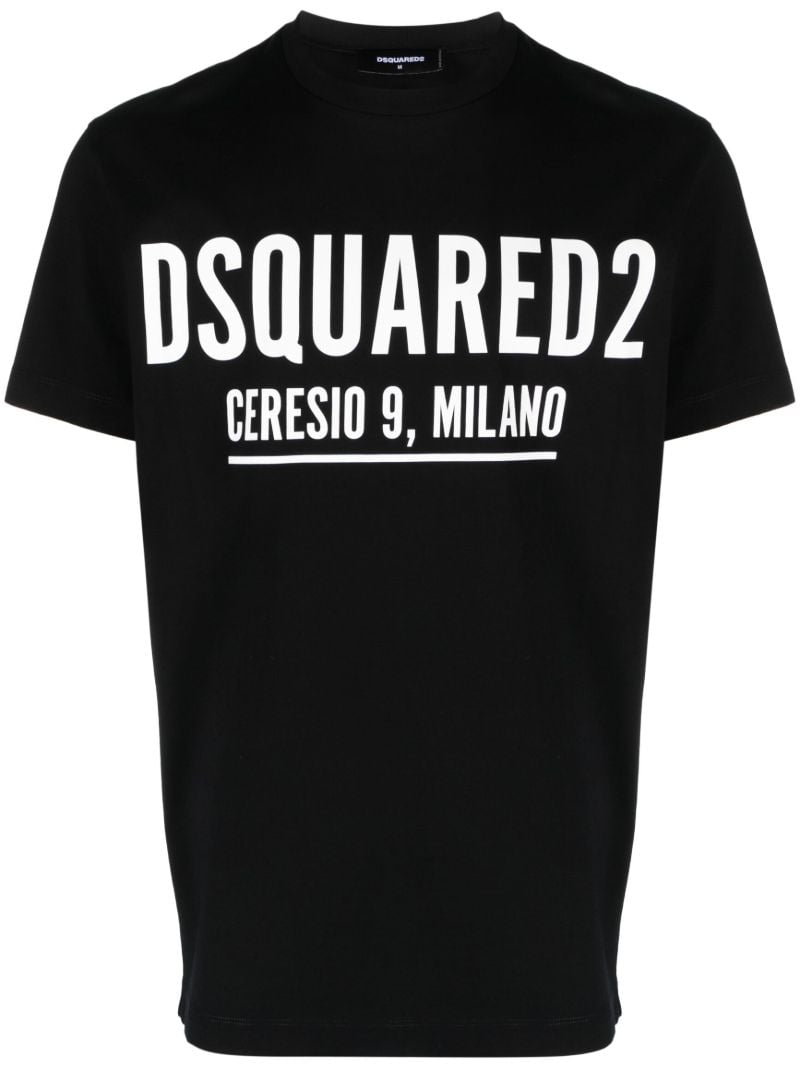 Black Ceresio 9 Logo-print T-shirt