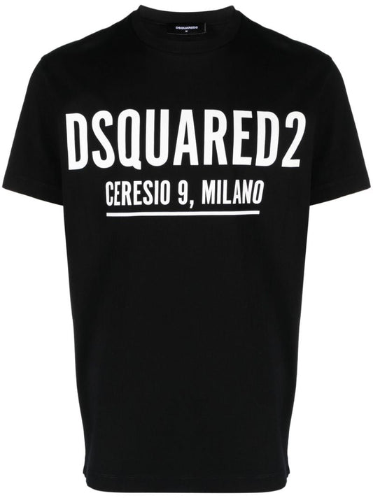 Black Ceresio 9 Logo-print T-shirt