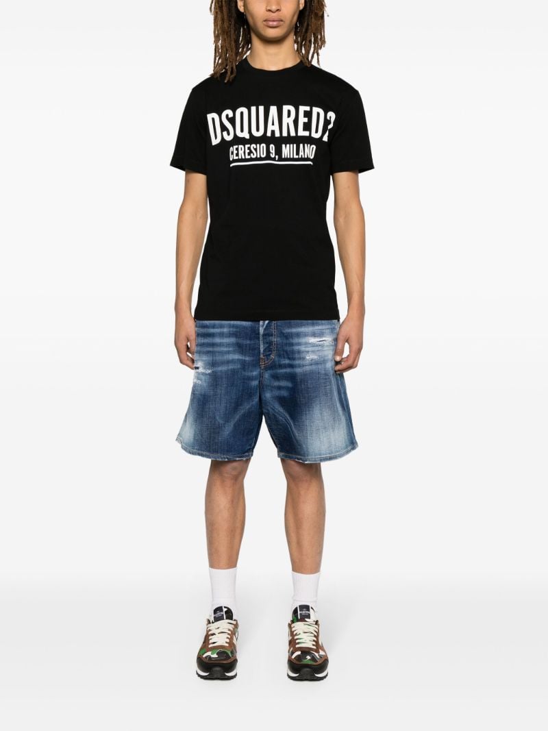 Black Ceresio 9 Logo-print T-shirt