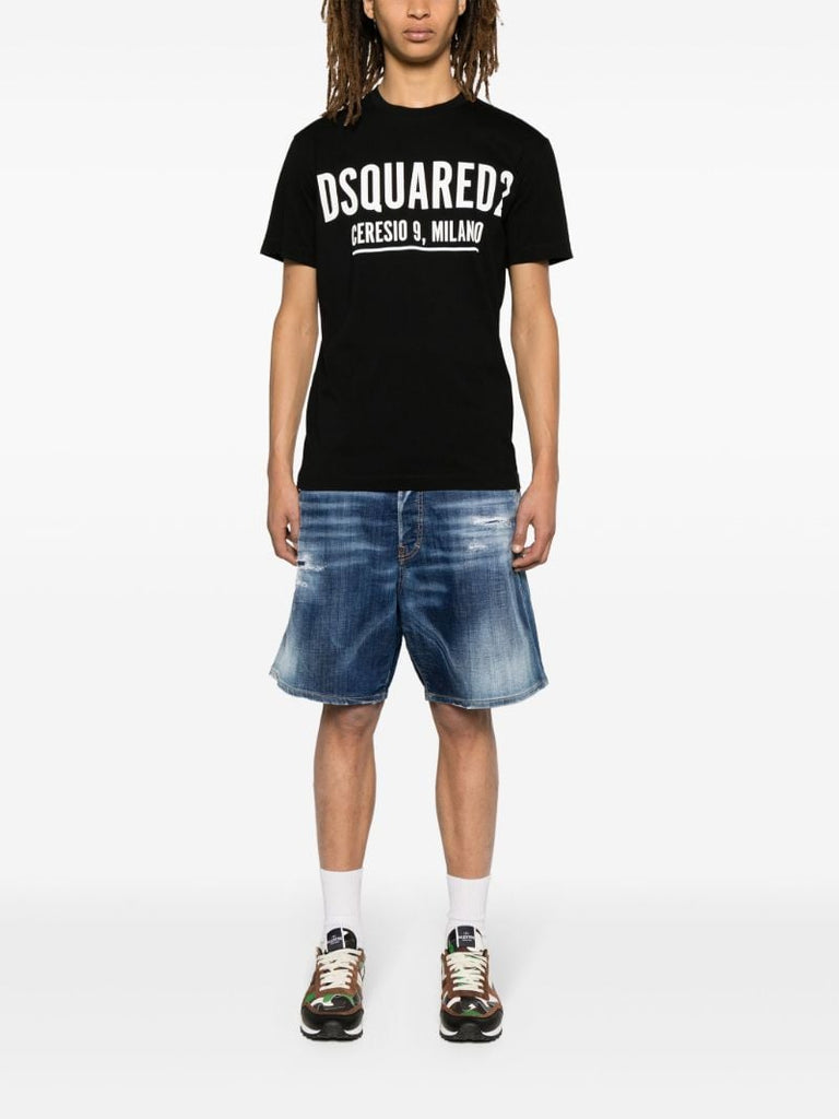 Black Ceresio 9 Logo-print T-shirt