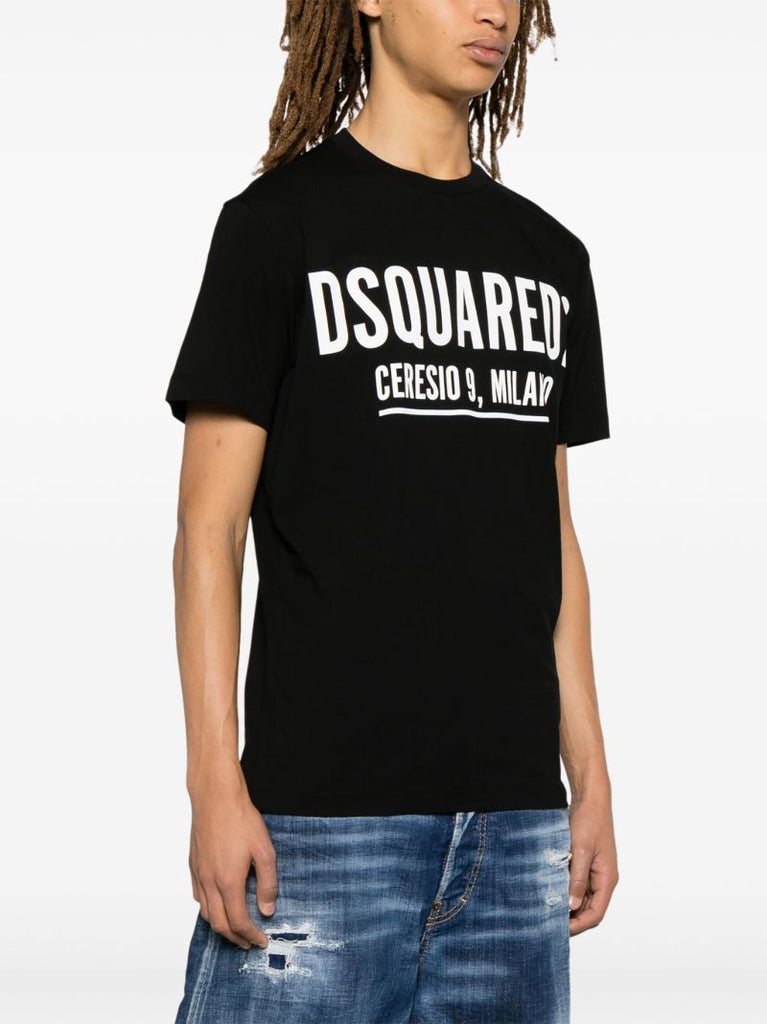 Black Ceresio 9 Logo-print T-shirt