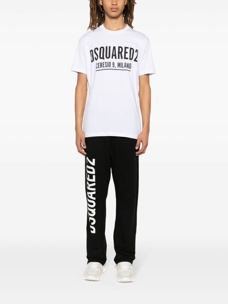 White Ceresio 9 Logo-print T-shirt