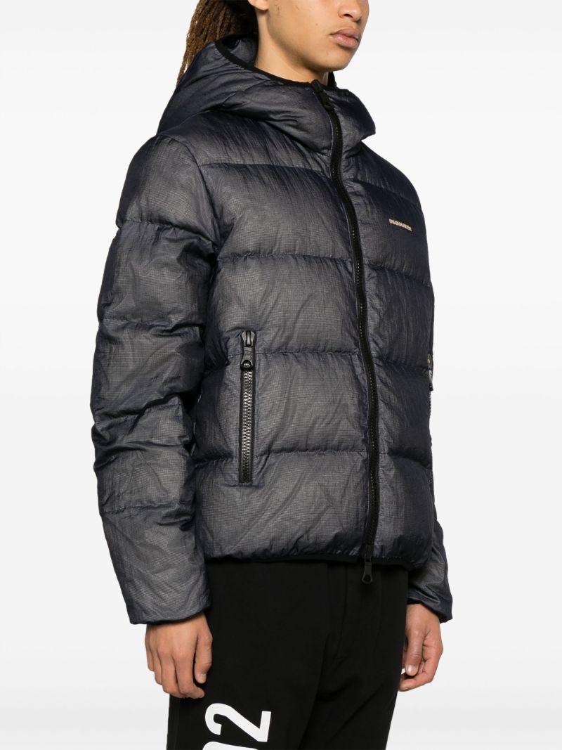 Blue Down Filled Padded Jacket