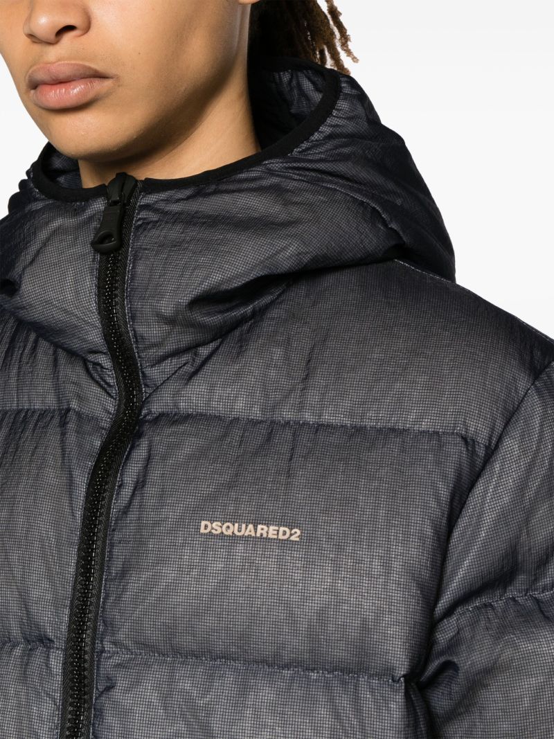 Blue Down Filled Padded Jacket