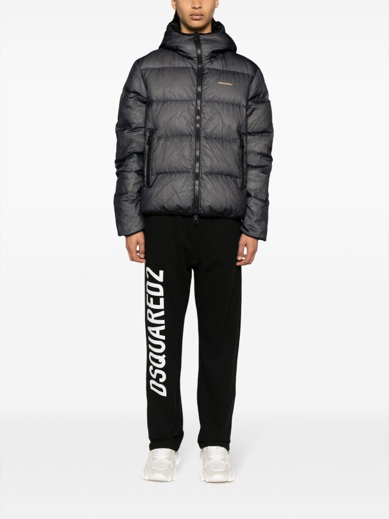Blue Down Filled Padded Jacket