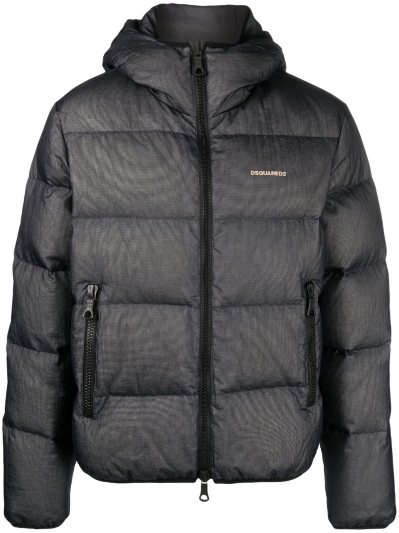 Blue Down Filled Padded Jacket