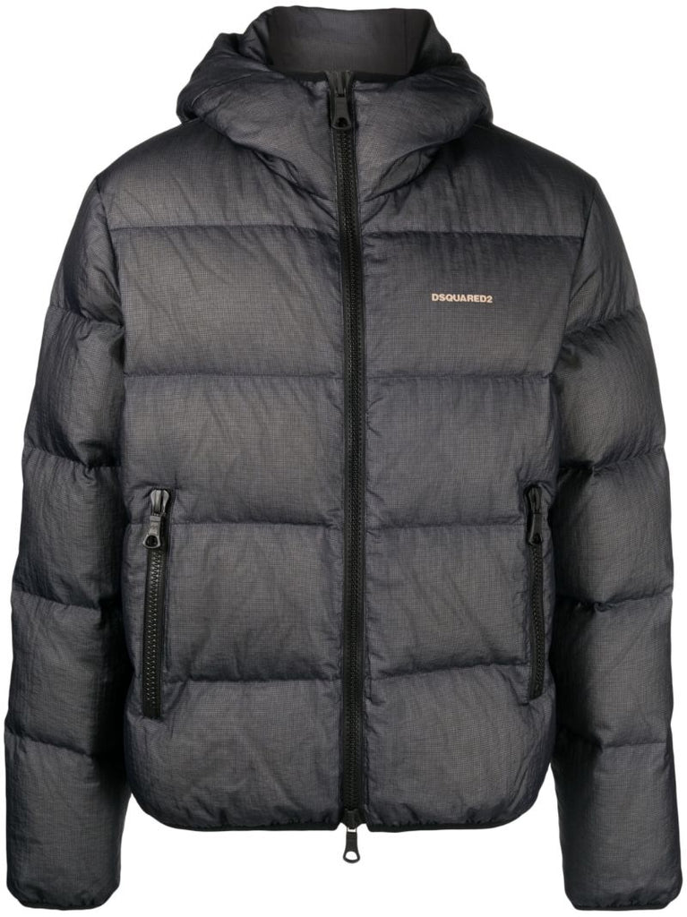 Blue Down Filled Padded Jacket