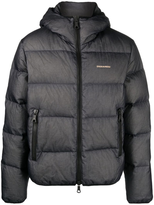 Blue Down Filled Padded Jacket