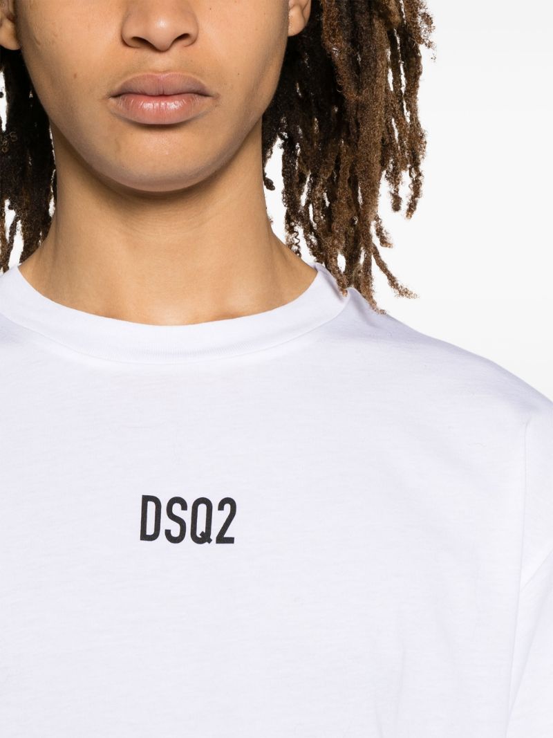 White Logo-print Cotton T-shirt