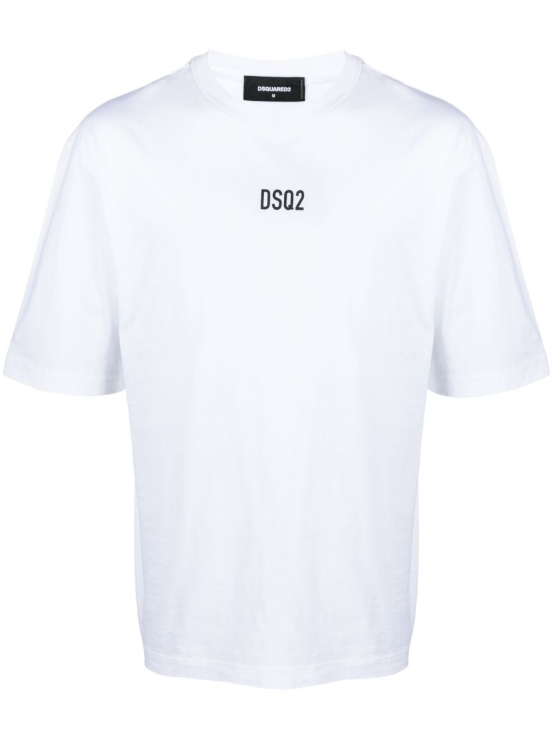 White Logo-print Cotton T-shirt
