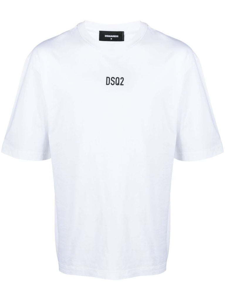 White Logo-print Cotton T-shirt