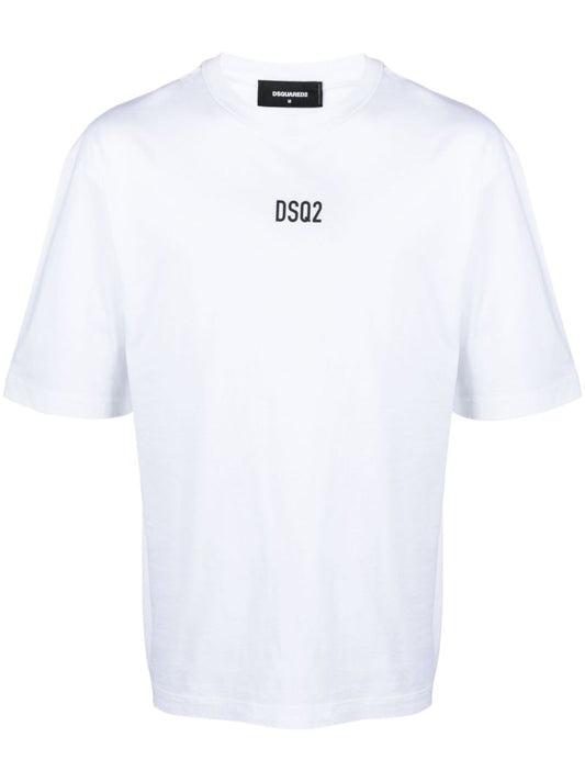 White Logo-print Cotton T-shirt
