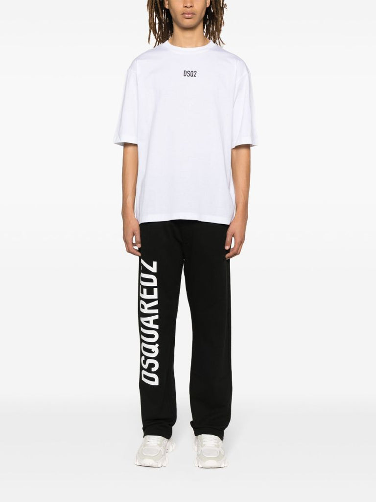 White Logo-print Cotton T-shirt
