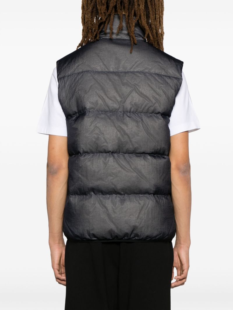Blue Down Filled Padded Gilet