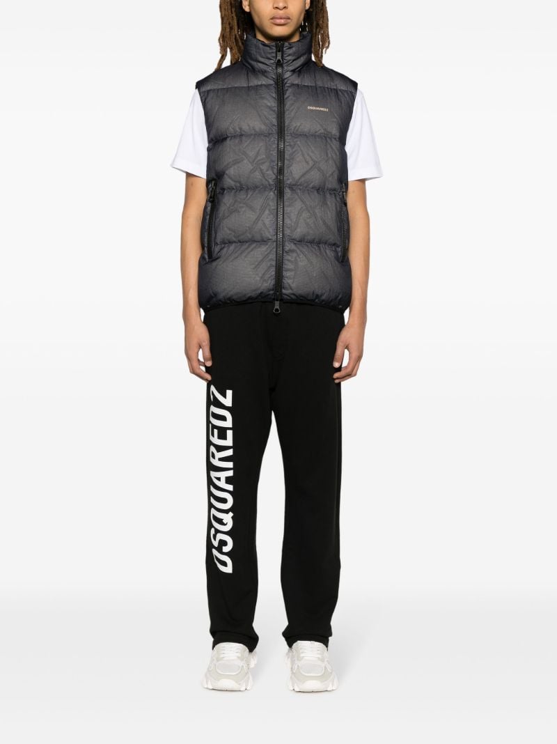 Blue Down Filled Padded Gilet