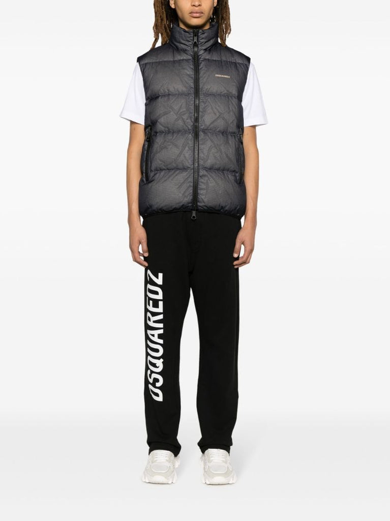 Blue Down Filled Padded Gilet