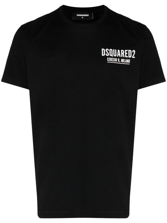 Black Ceresio-9 Cotton T-shirt