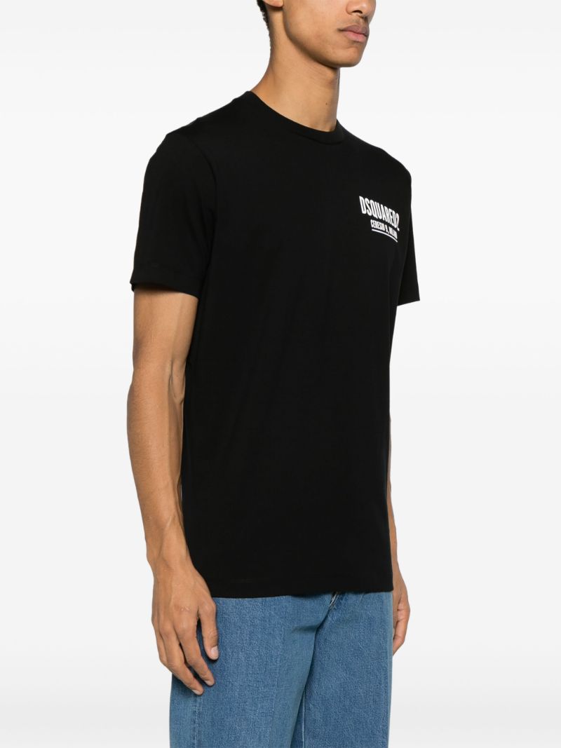Black Ceresio-9 Cotton T-shirt