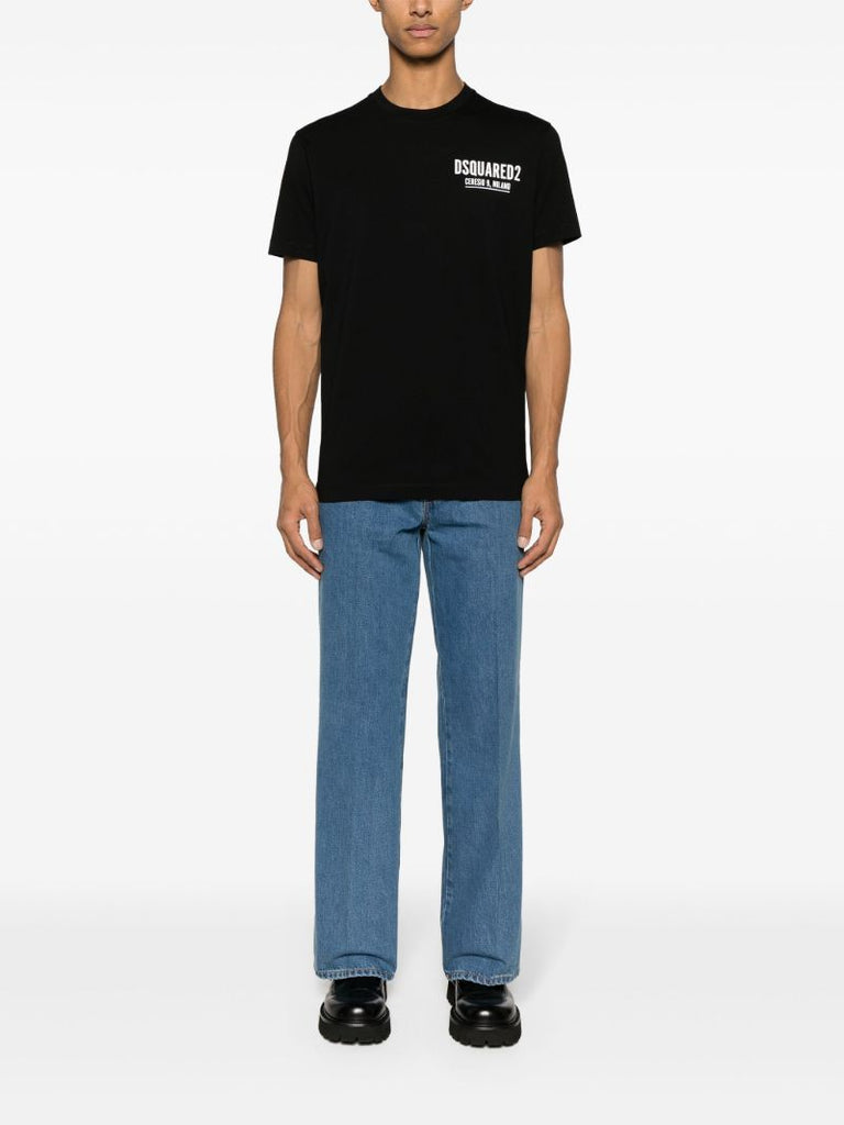 Black Ceresio-9 Cotton T-shirt