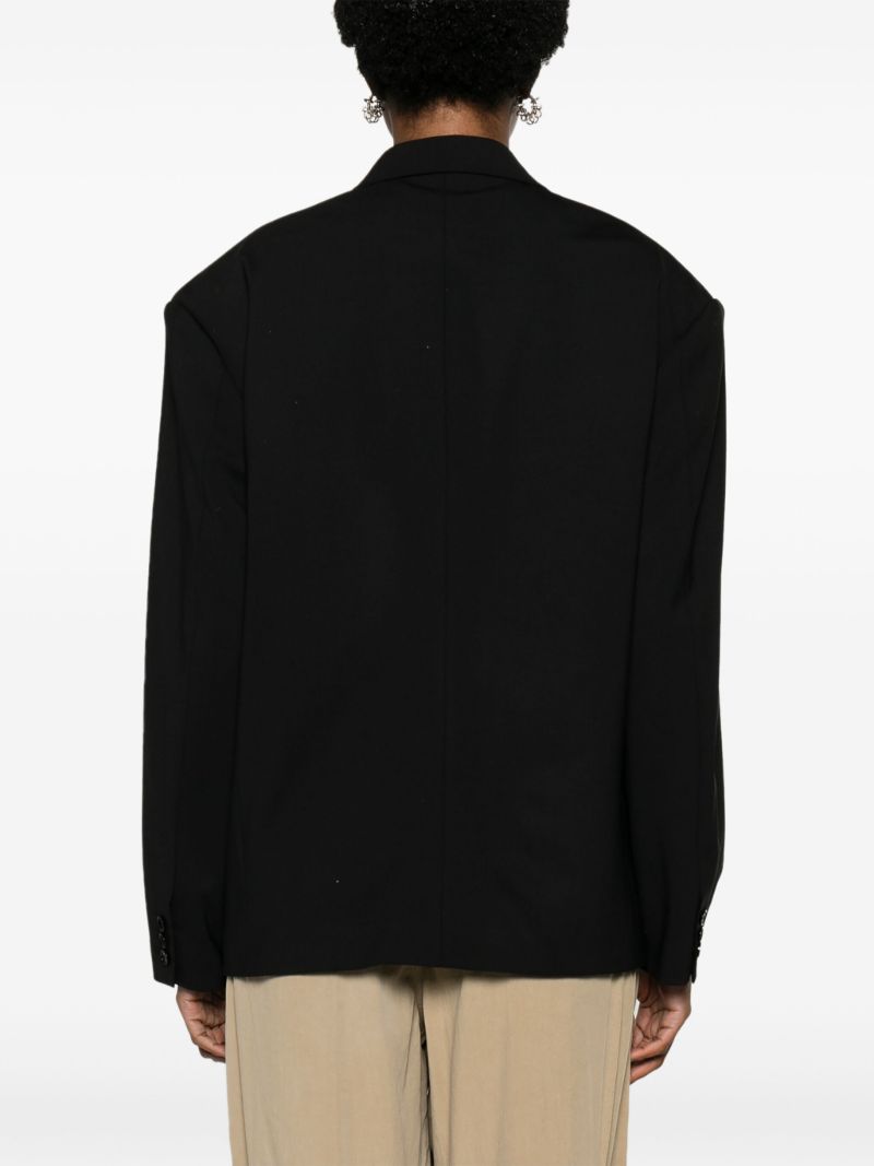 Black Klero Double-breasted Blazer