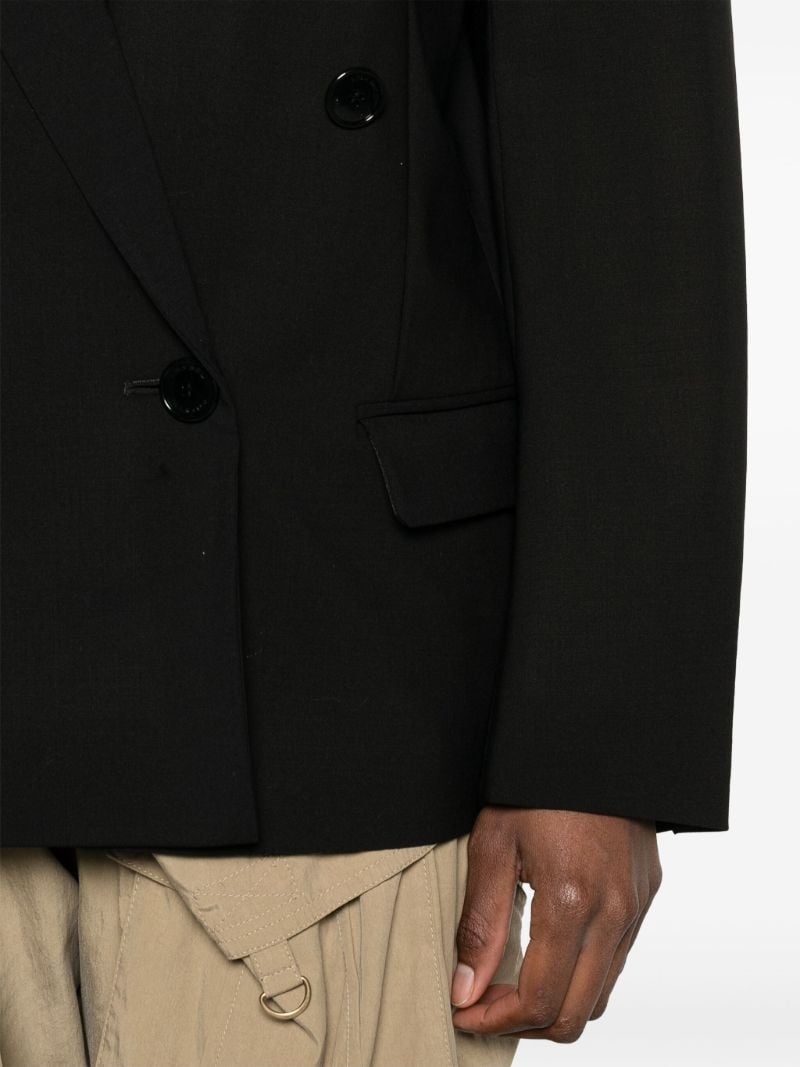 Black Klero Double-breasted Blazer