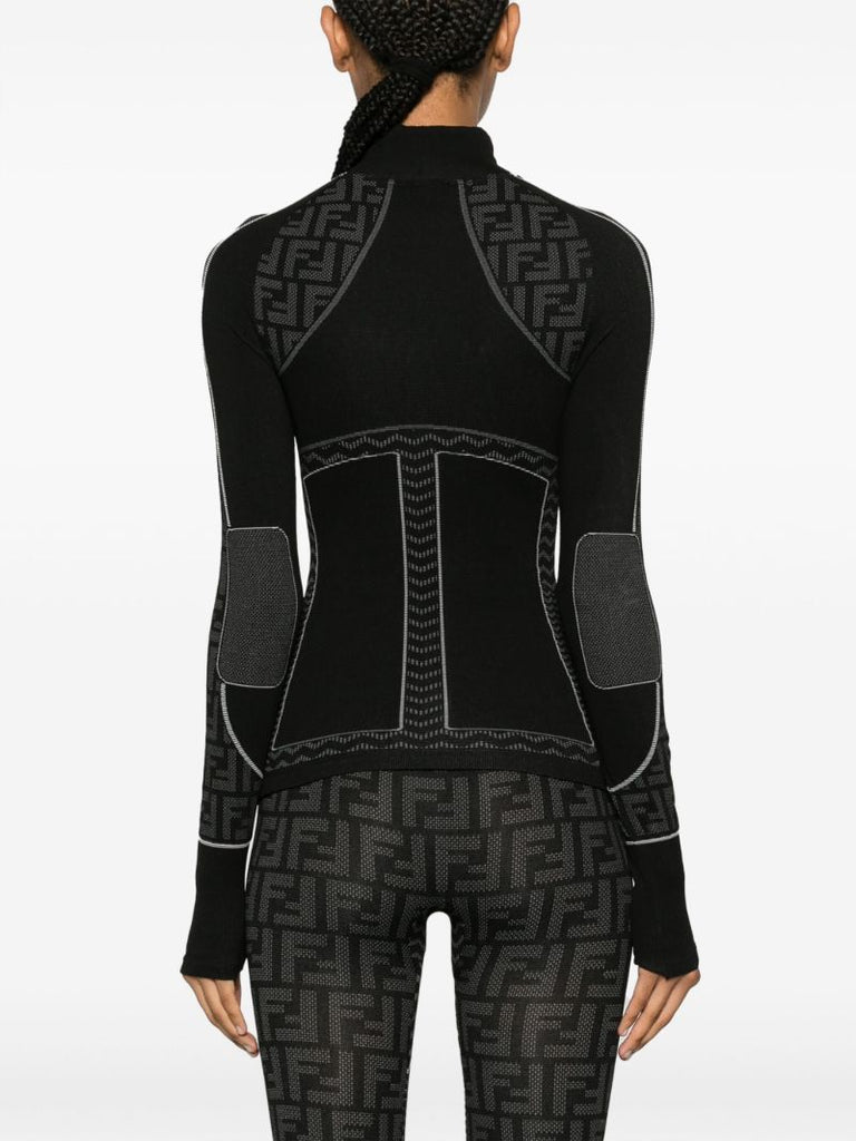 Black Ff Monogram Ski Top