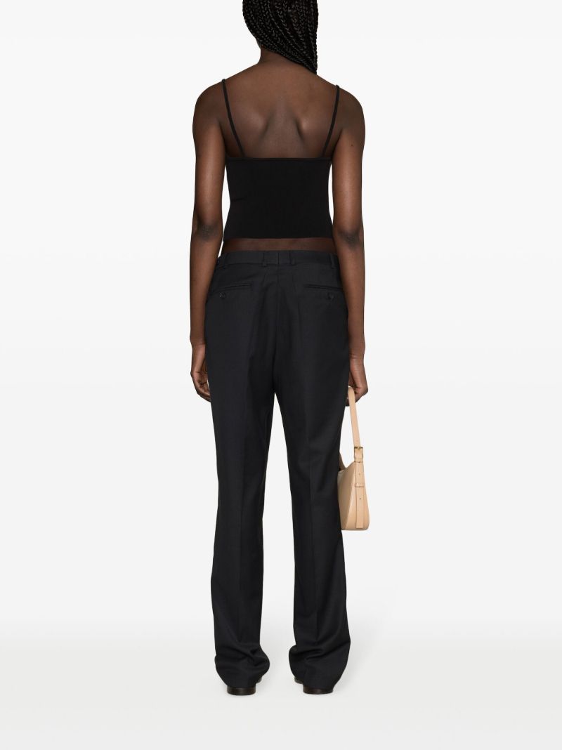 Black Square Neck Tank Top