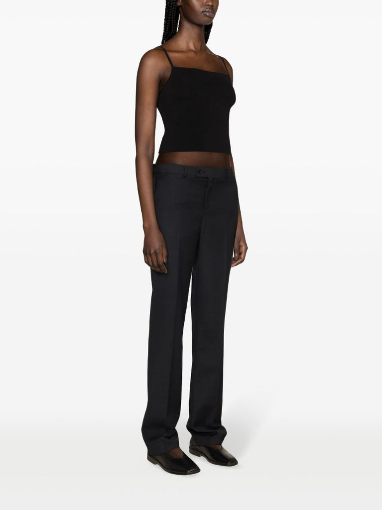 Black Square Neck Tank Top