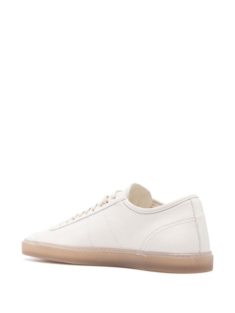 White Linoleum Leather Sneakers