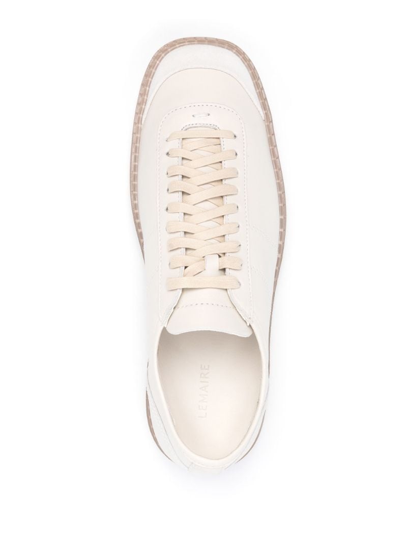Neutral Linoleum Leather Sneakers