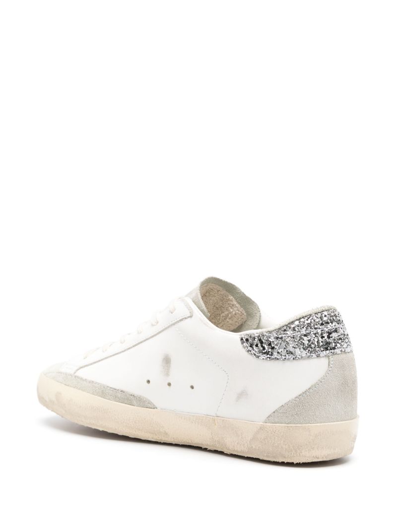 White Super-star Distressed Sneakers