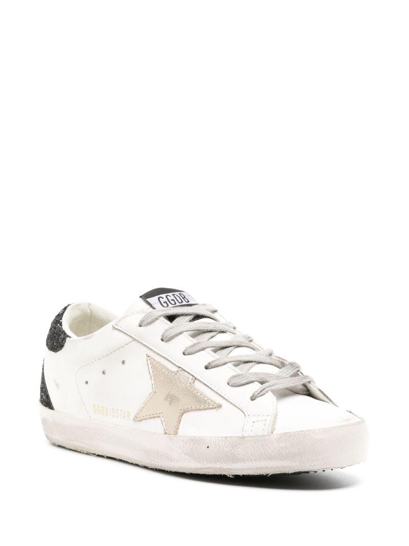White Super-star Distressed Sneakers