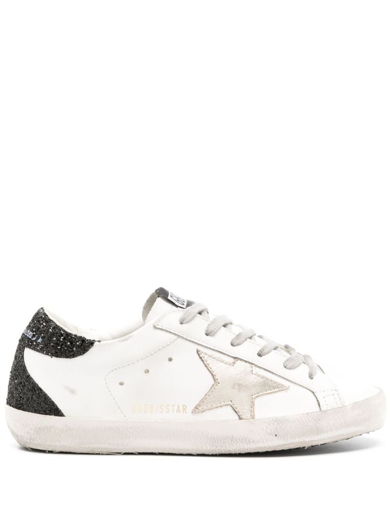 White Super-star Distressed Sneakers