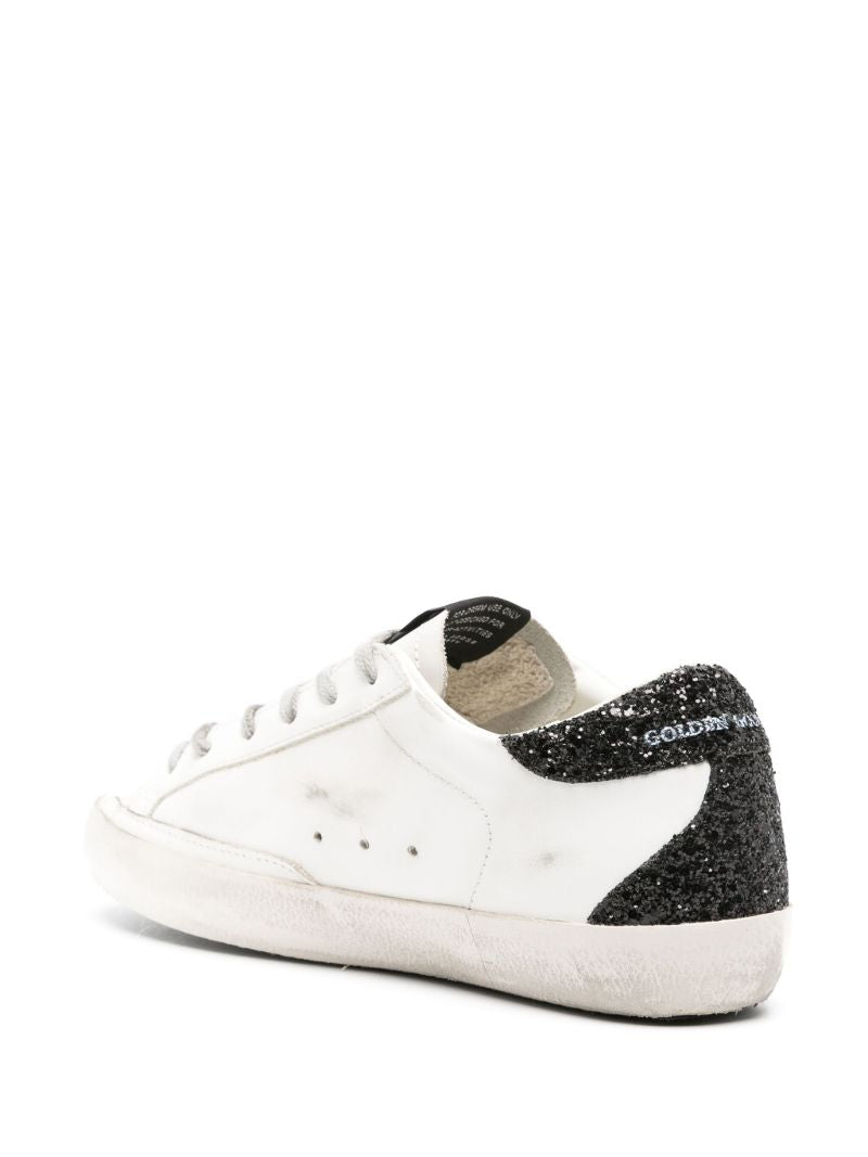 White Super-star Distressed Sneakers