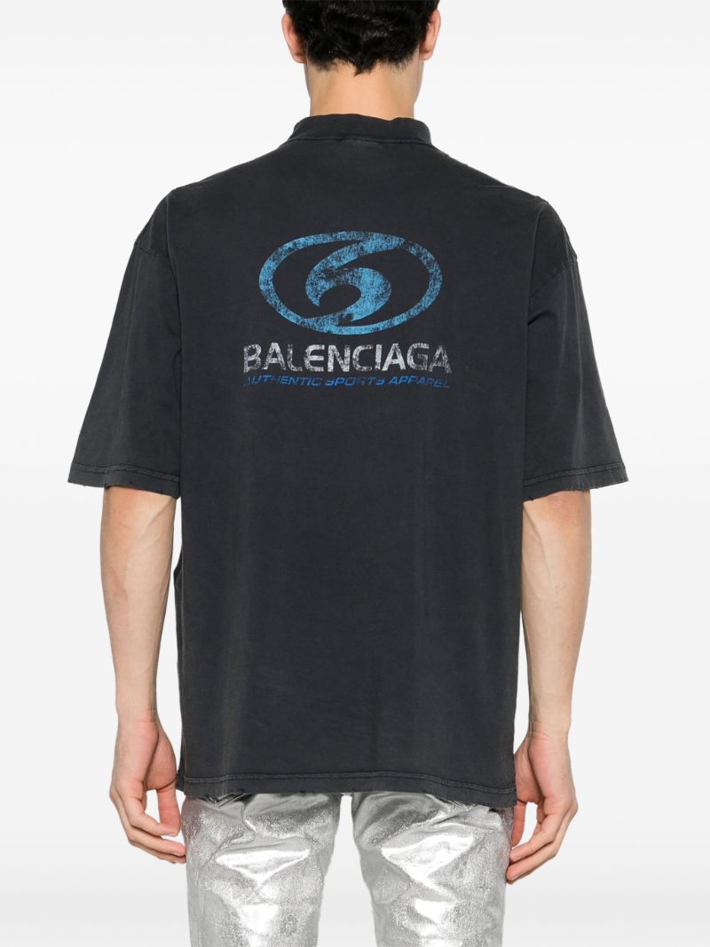 Black Surfer Logo-print Cotton T-shirt