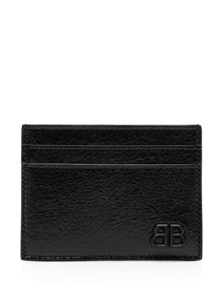 Black Monaco Leather Card Holder