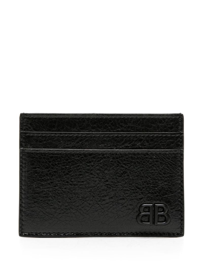 Black Monaco Leather Card Holder