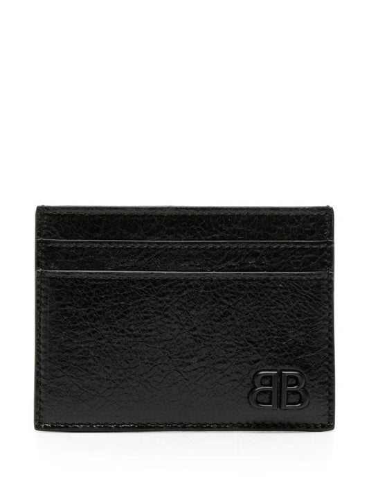Black Monaco Leather Card Holder